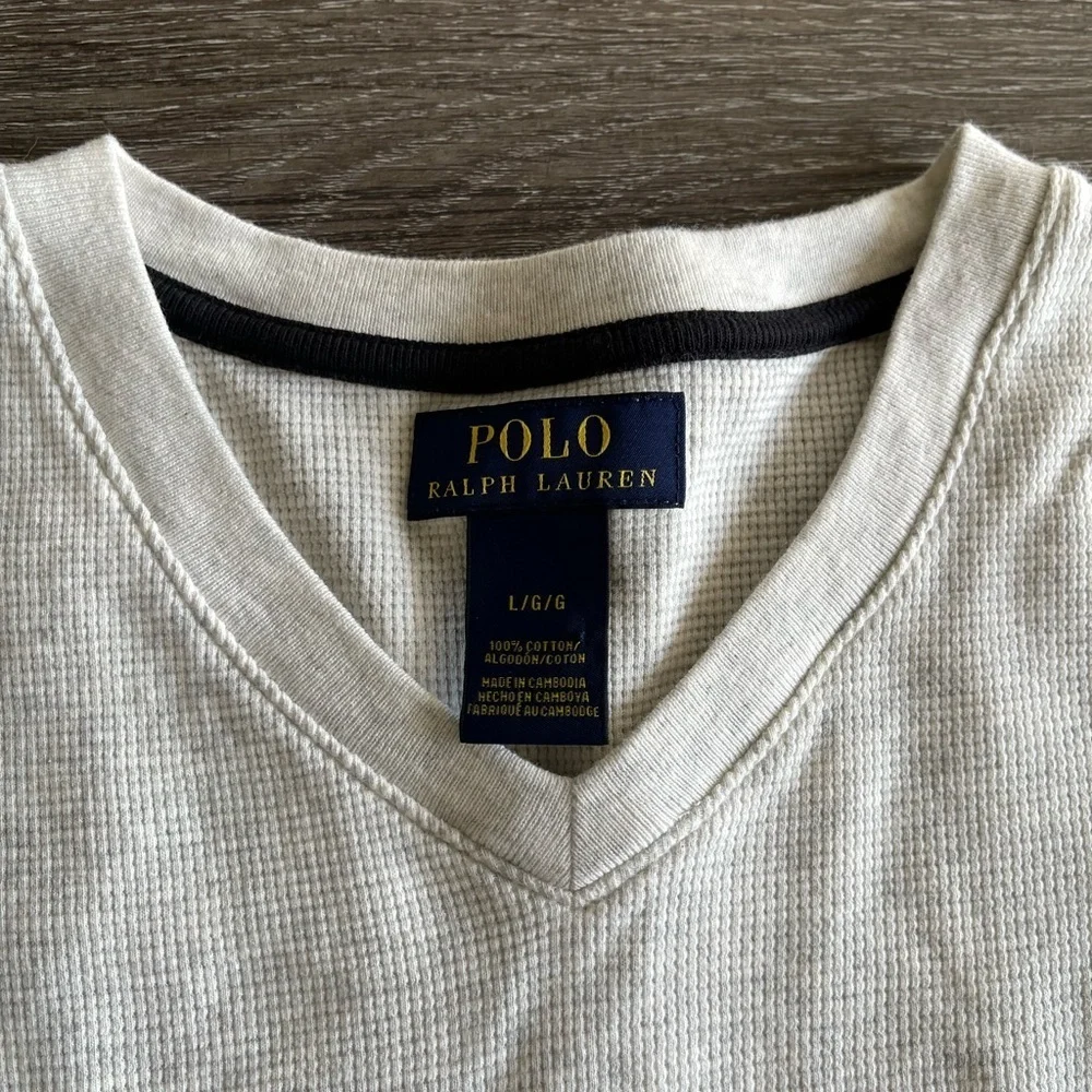 Polo by Ralph Lauren Men's White Long Sleeve Tee